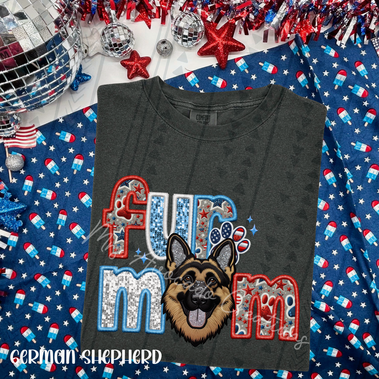Patriotic German Shepherd