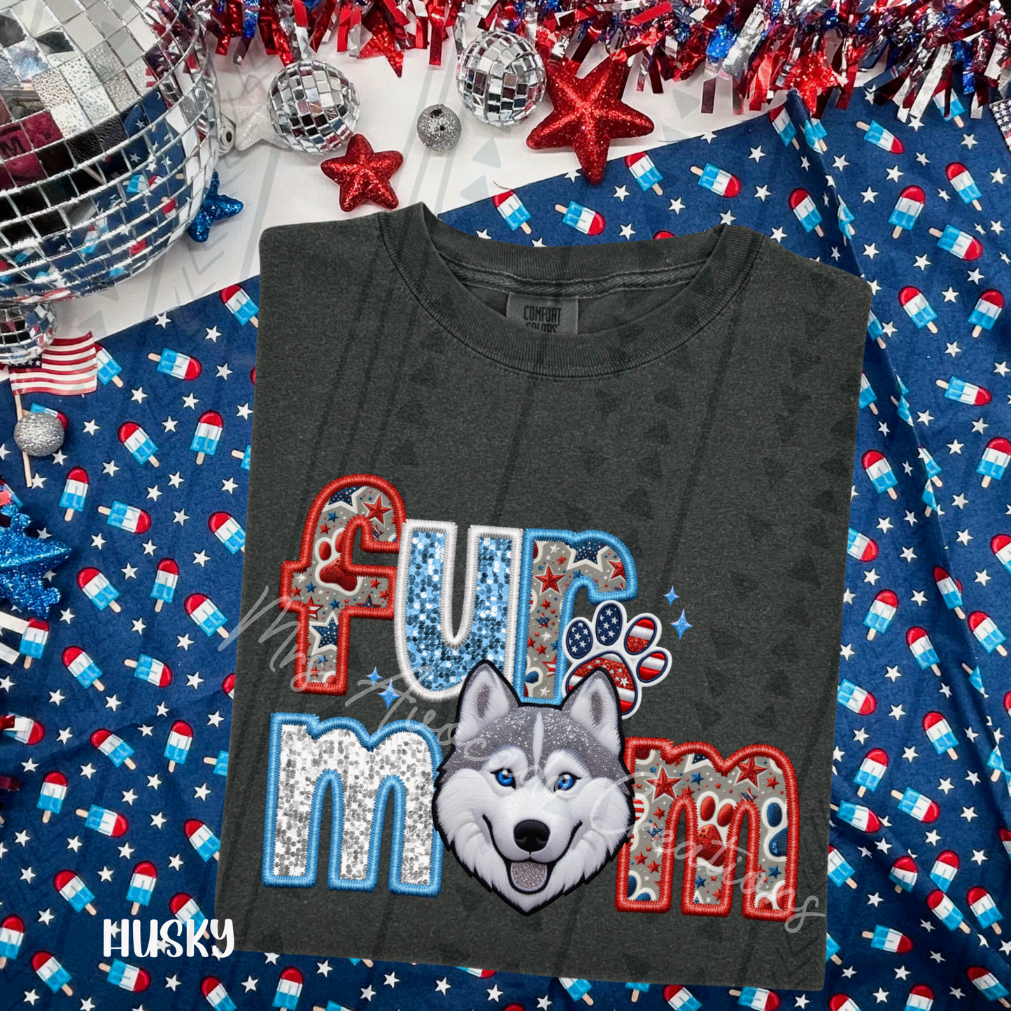 Patriotic Husky