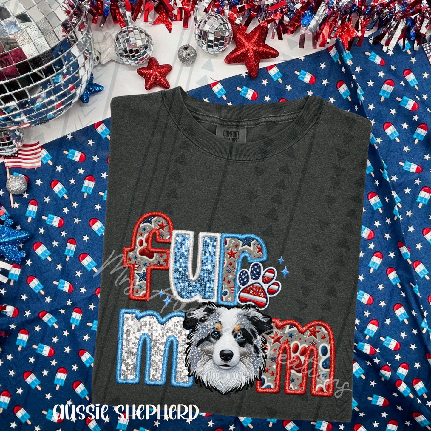 Patriotic Aussie Shepherd