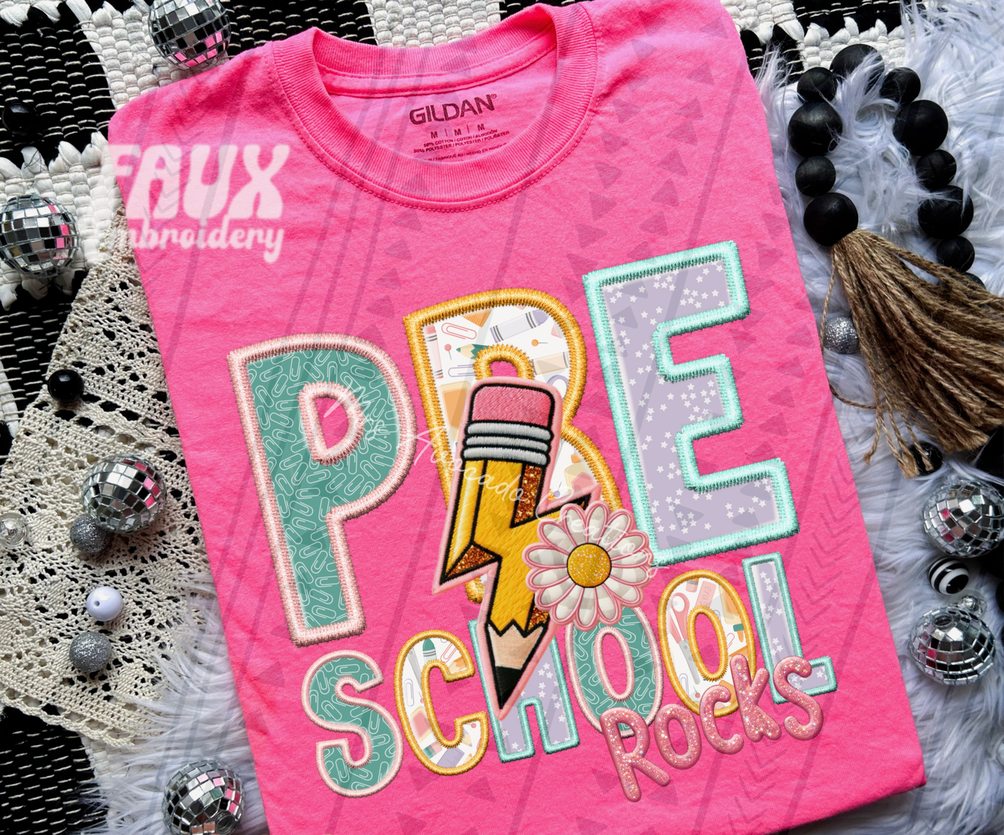 Preschool rocks (pink)