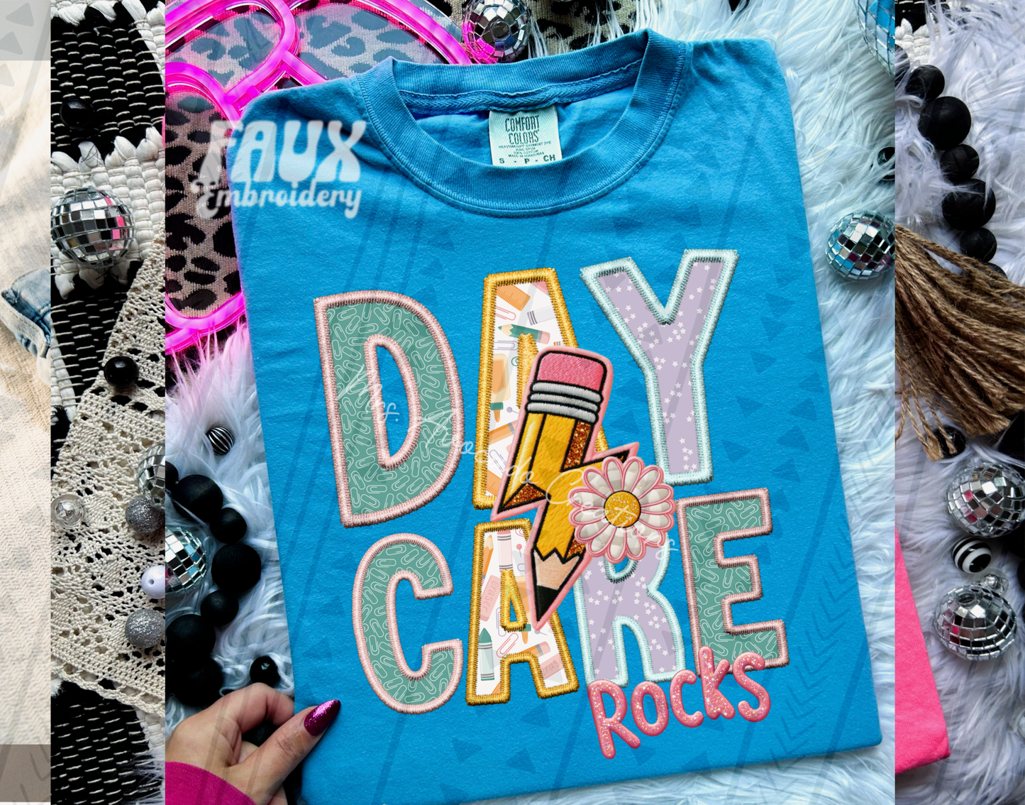 Daycare rocks (pink)
