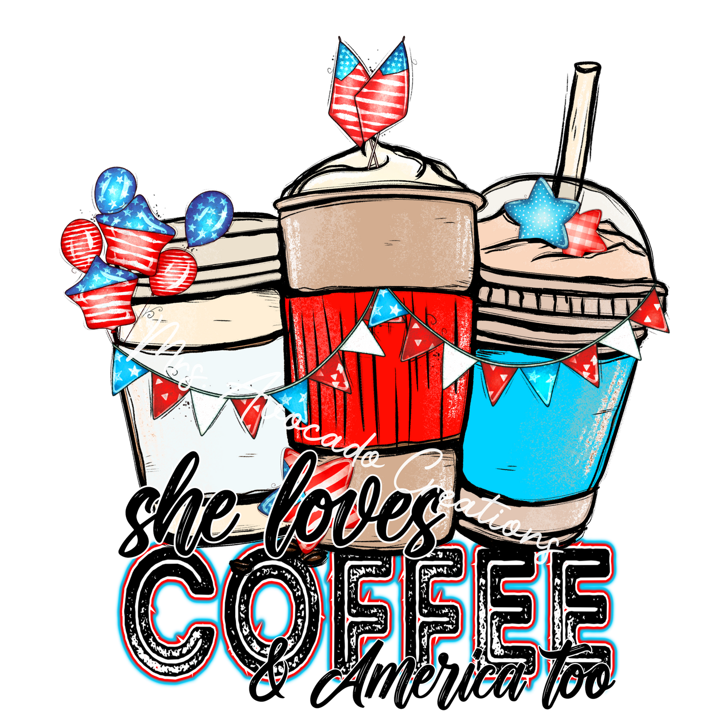 She loves coffee and America too
