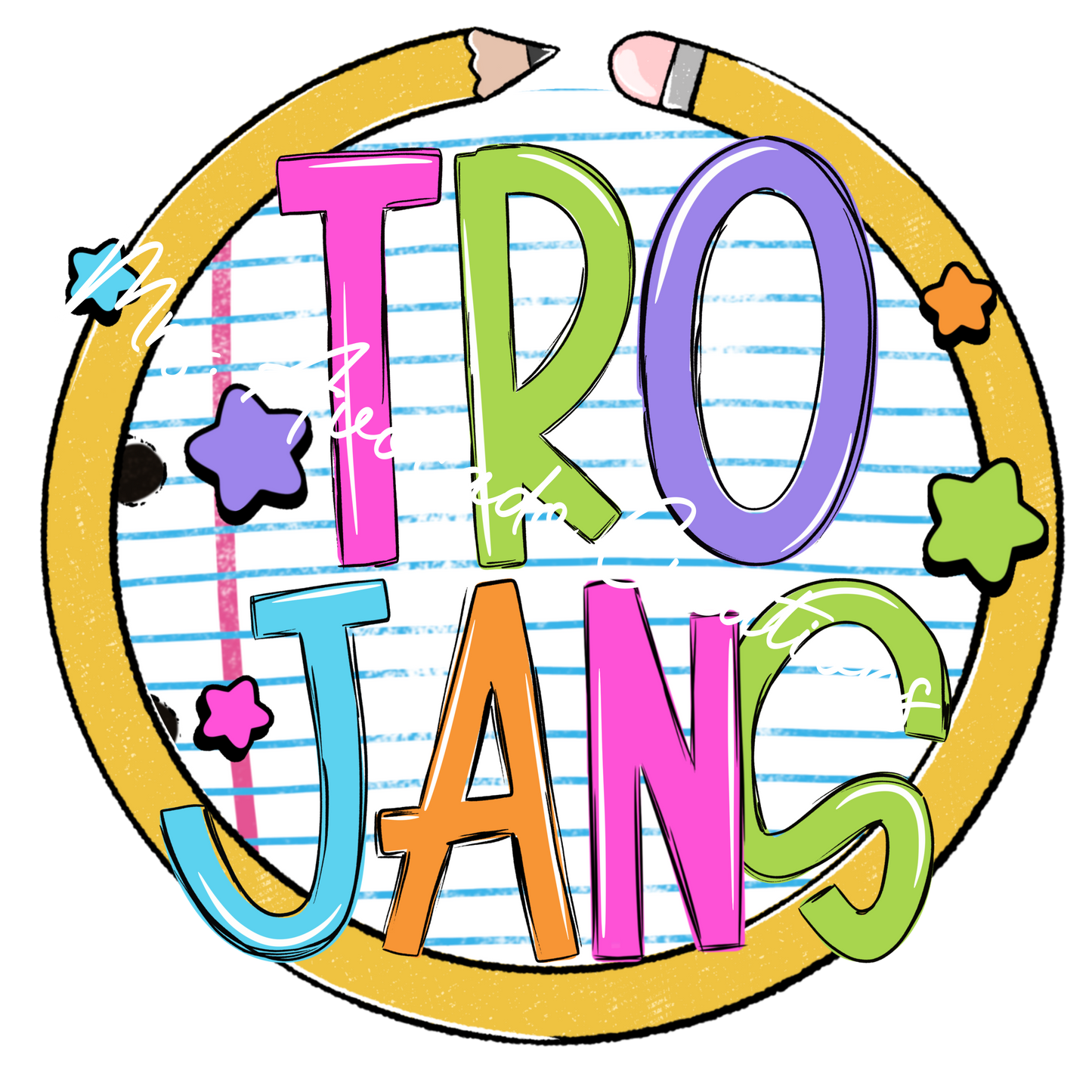 Notebook circle Trojans