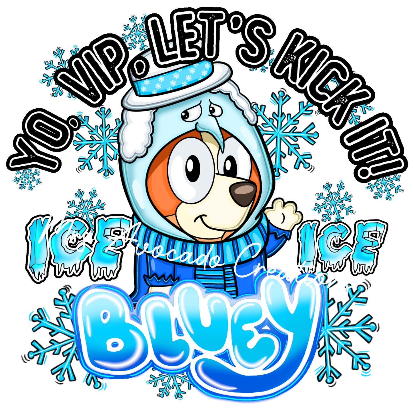 Ice Ice Blue Dog