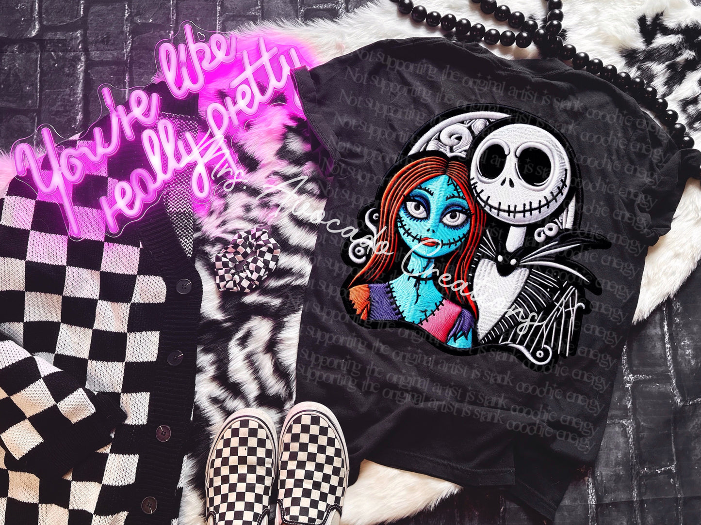 Faux embroidery J ack S ally 2