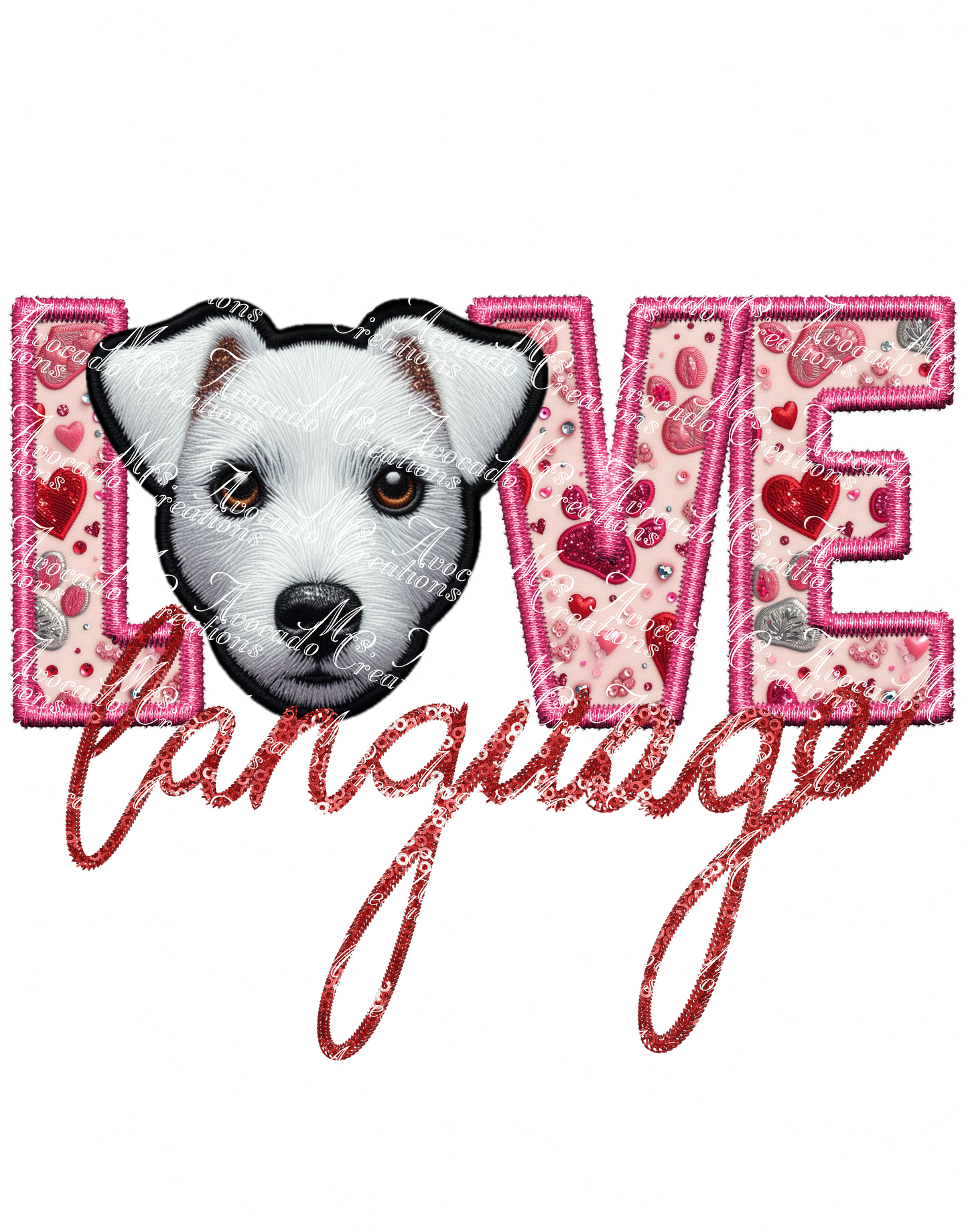 Love Language Jack Russell (white)