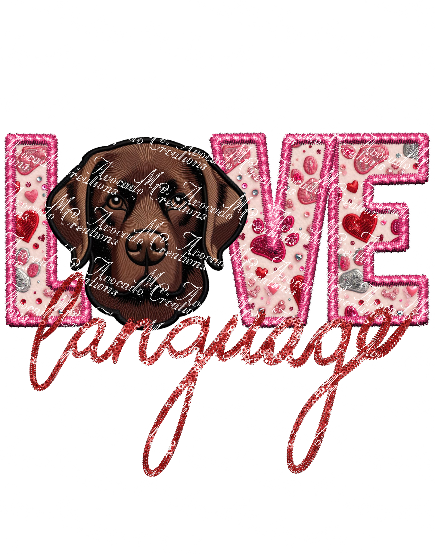 Love Language Labrador (brown)
