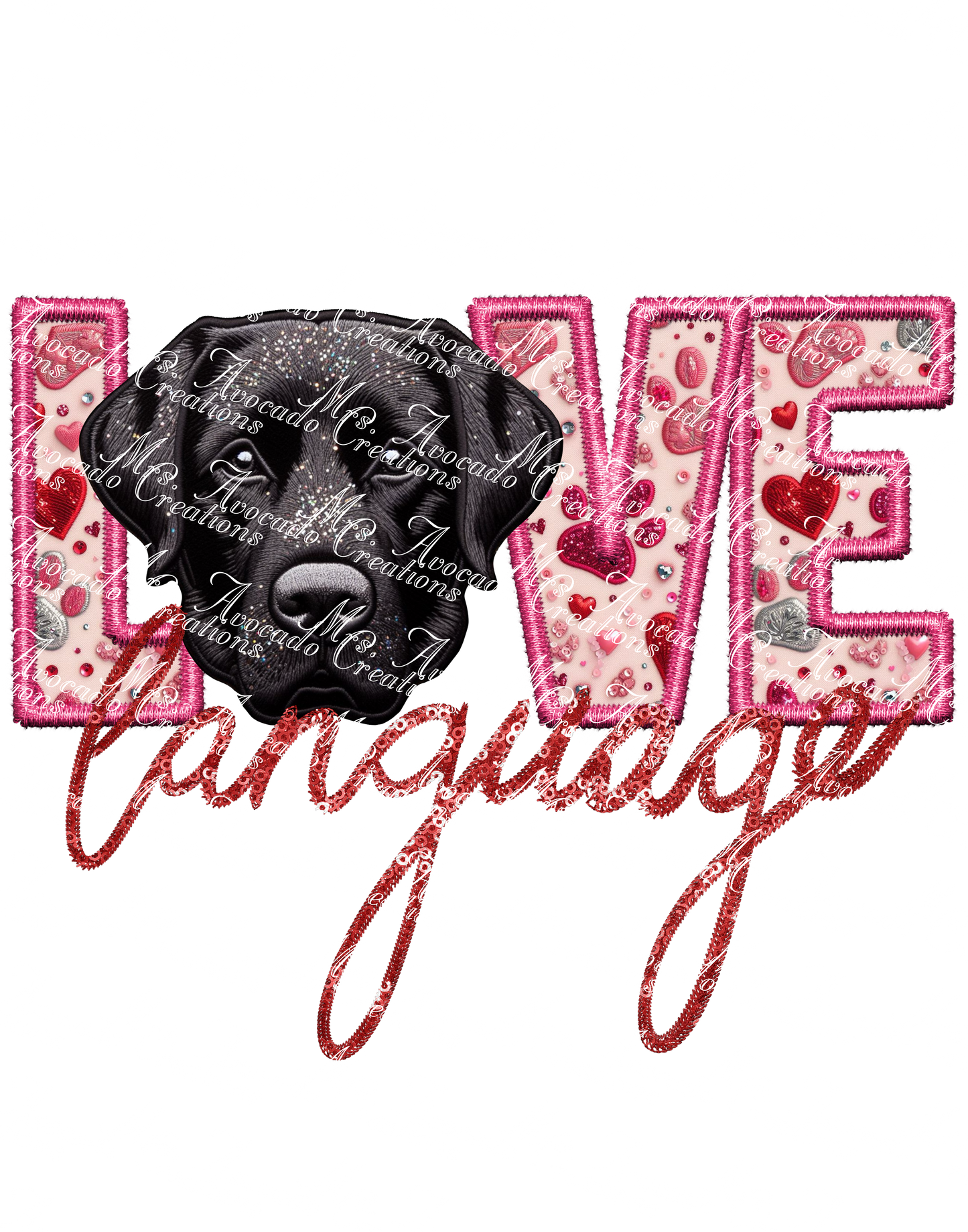 Love Language Labrador (black)