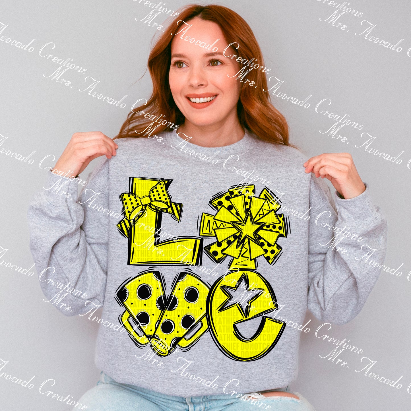 Love cheer black/yellow