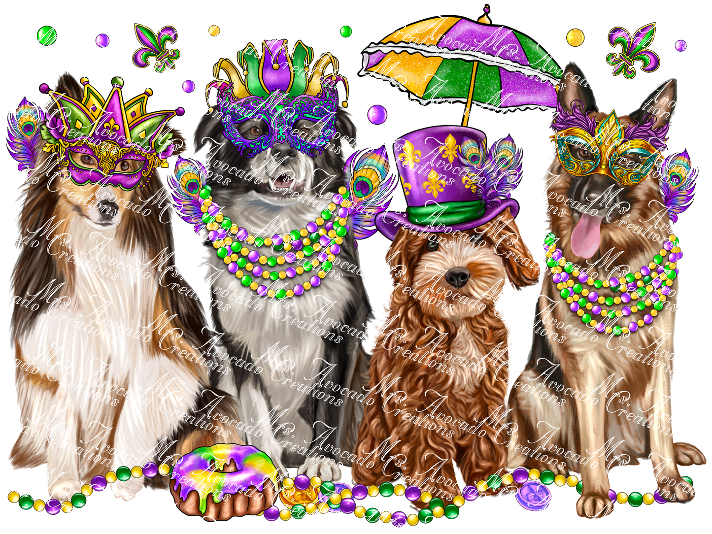 Mardi Gras Dogs