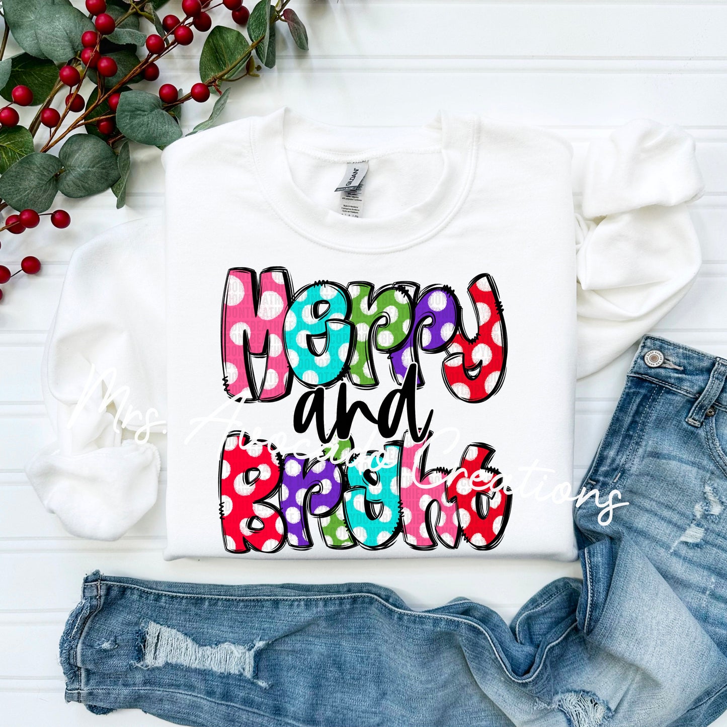 Merry and Bright polka dots