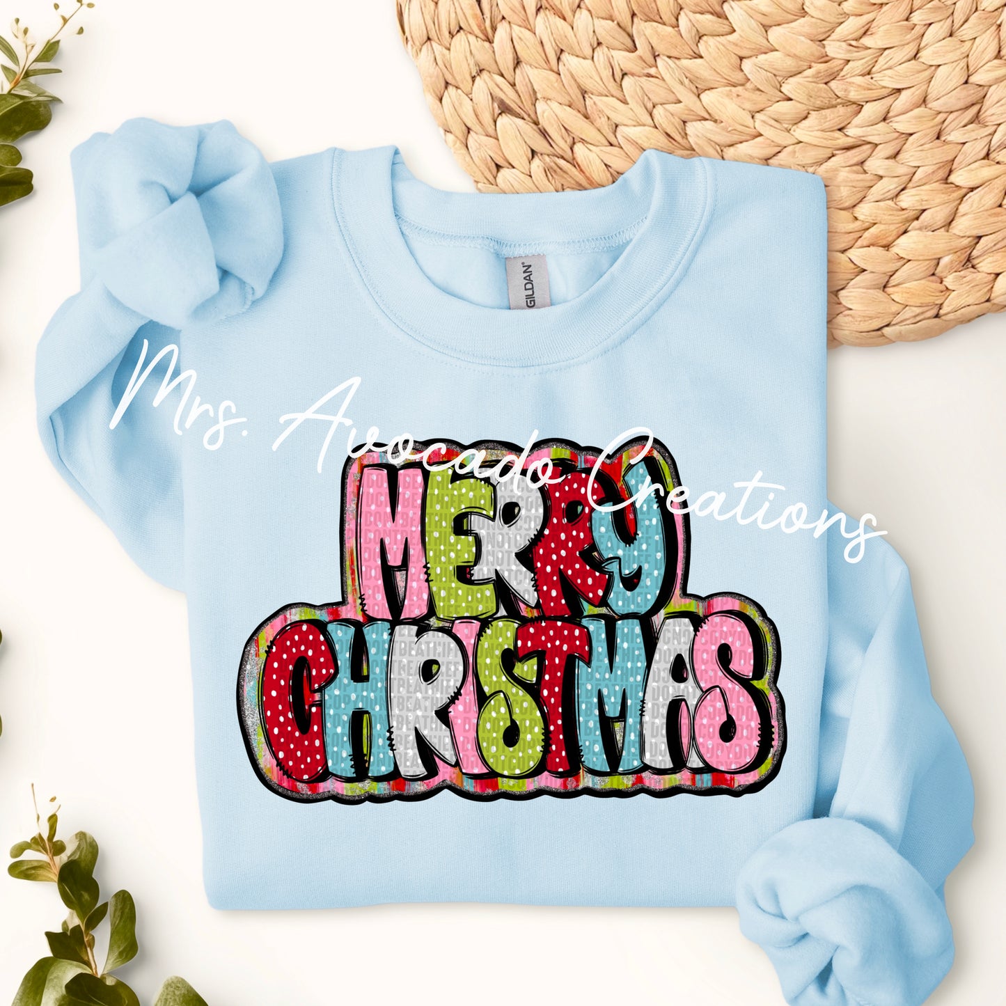 Merry Christmas bright dots