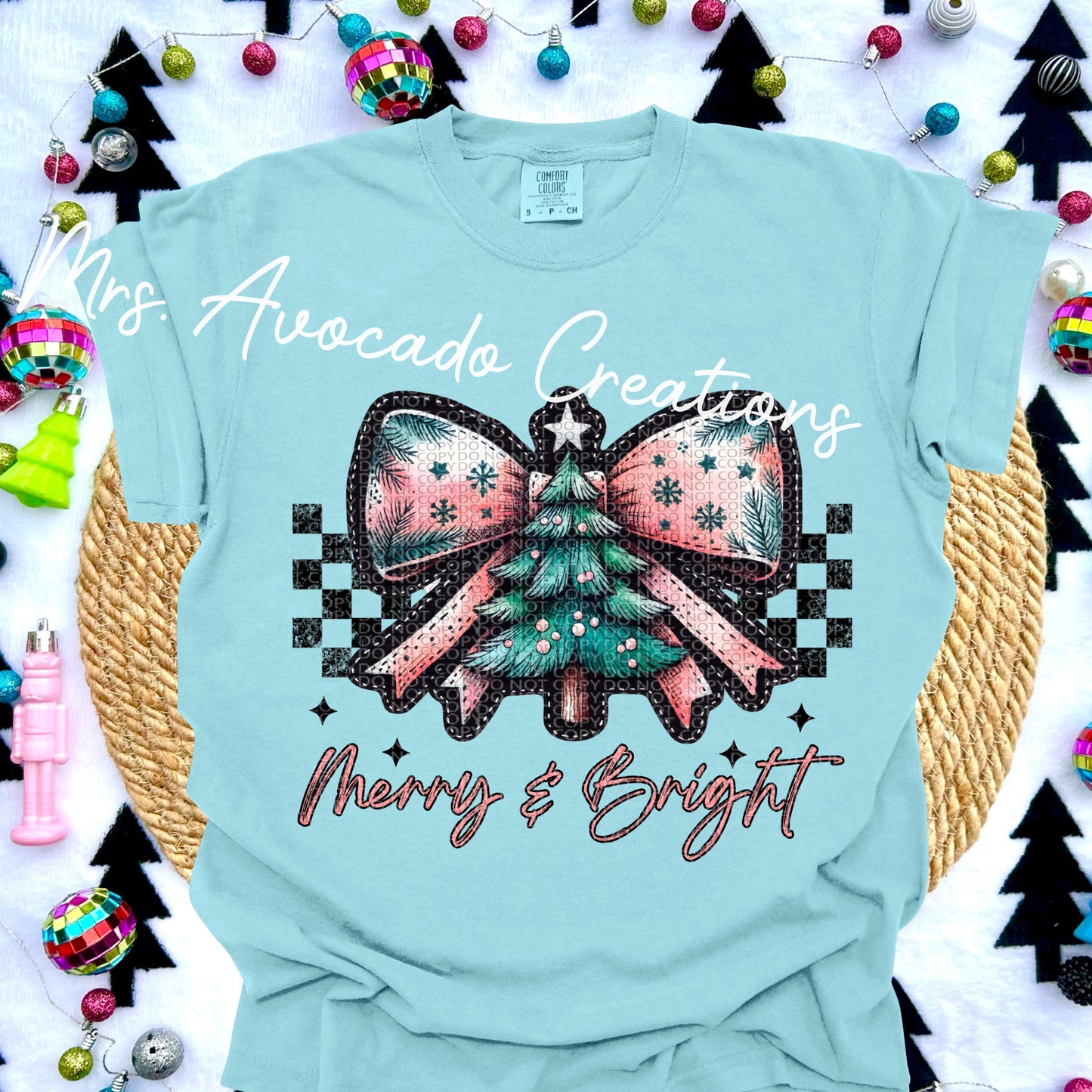 Merry & bright vintage bow