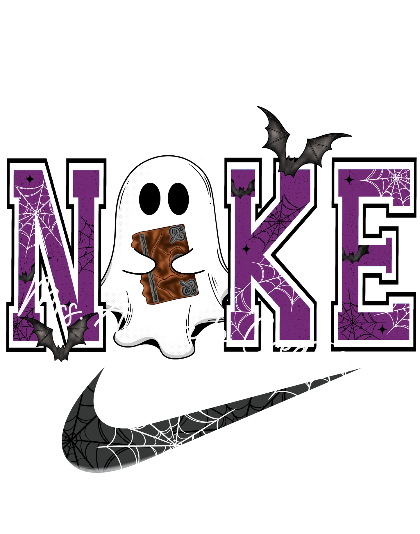 Swoosh Ghost with book