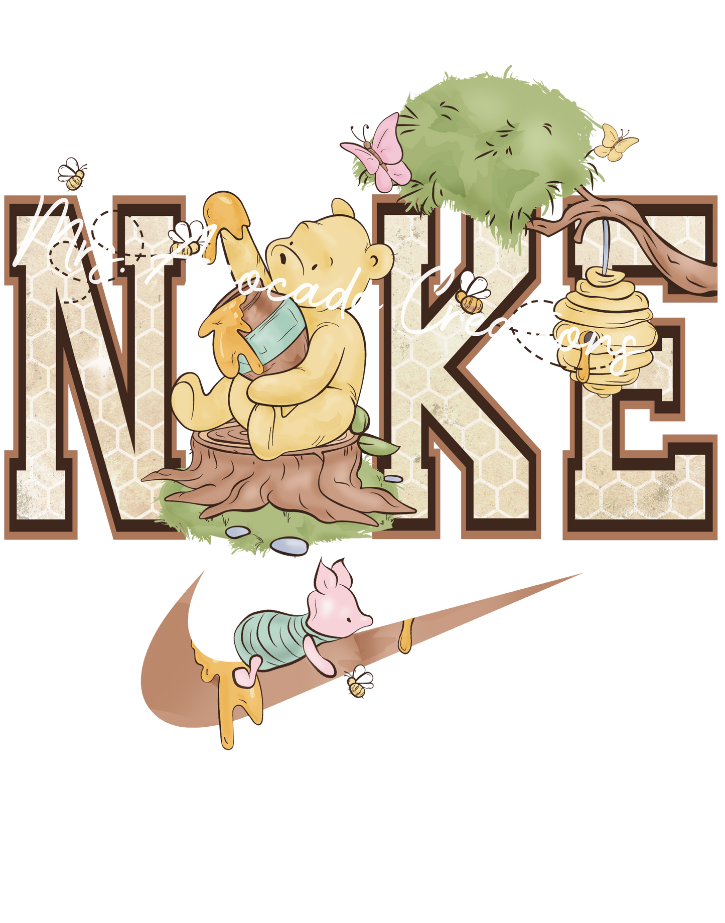Swoosh honey bear
