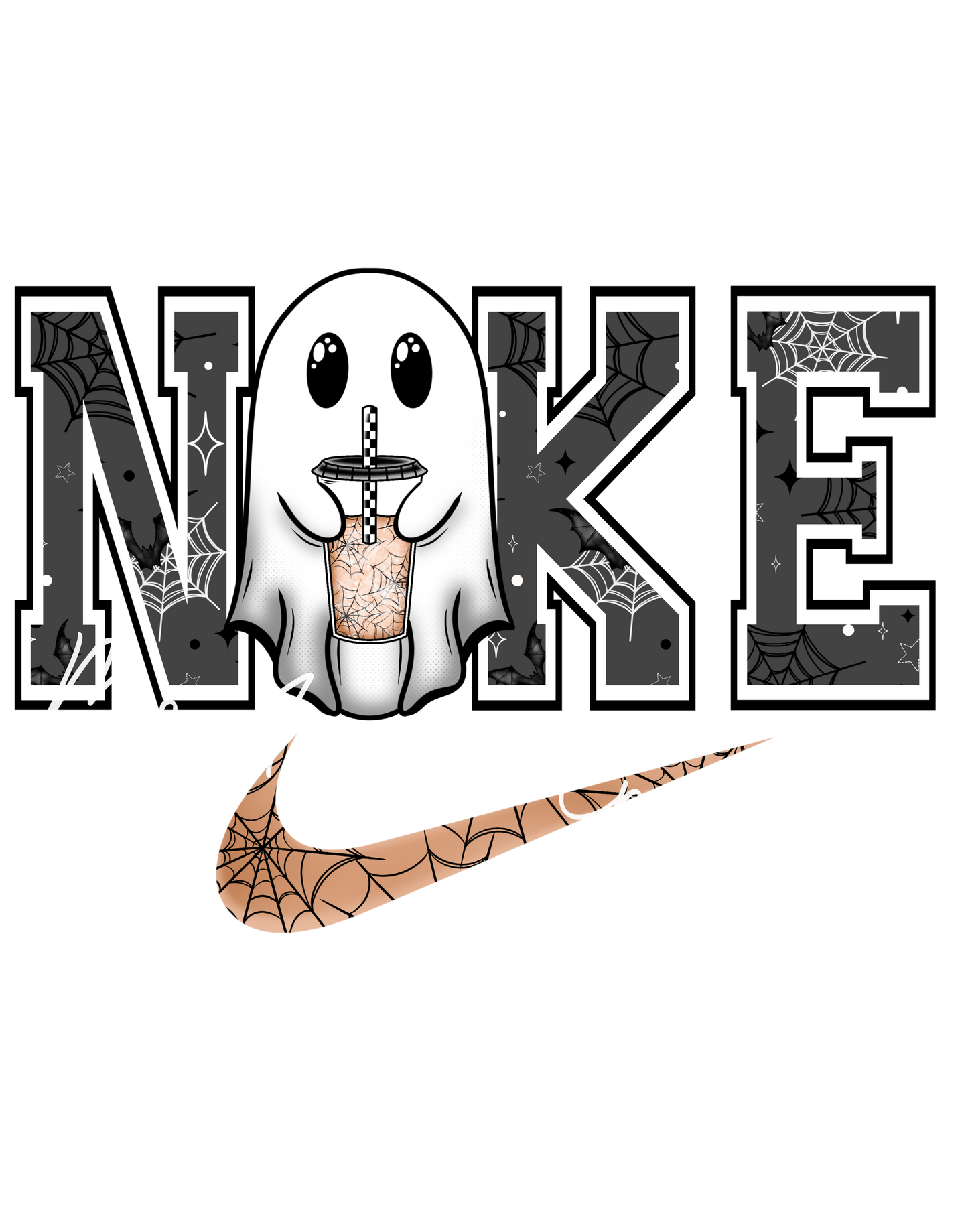 Swoosh Ghost with coffee