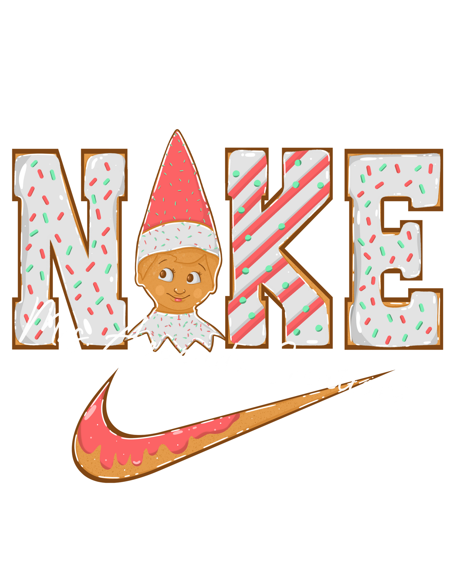 Gingerbread Swoosh Elf
