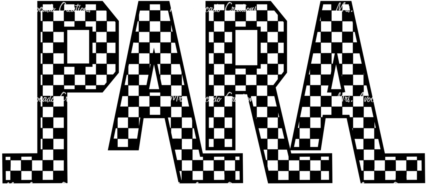 Para checkered
