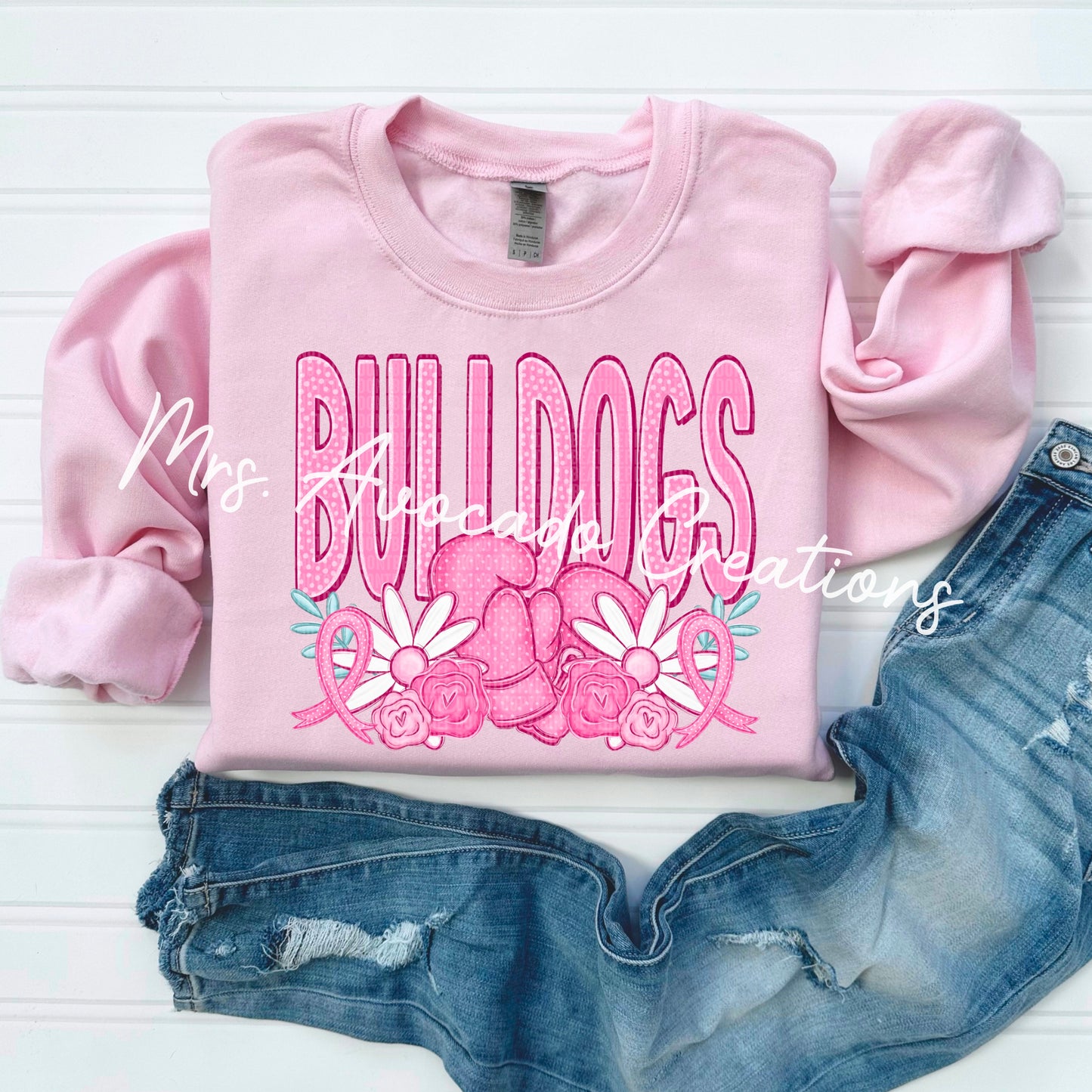 Pink Out Gloves Bulldogs