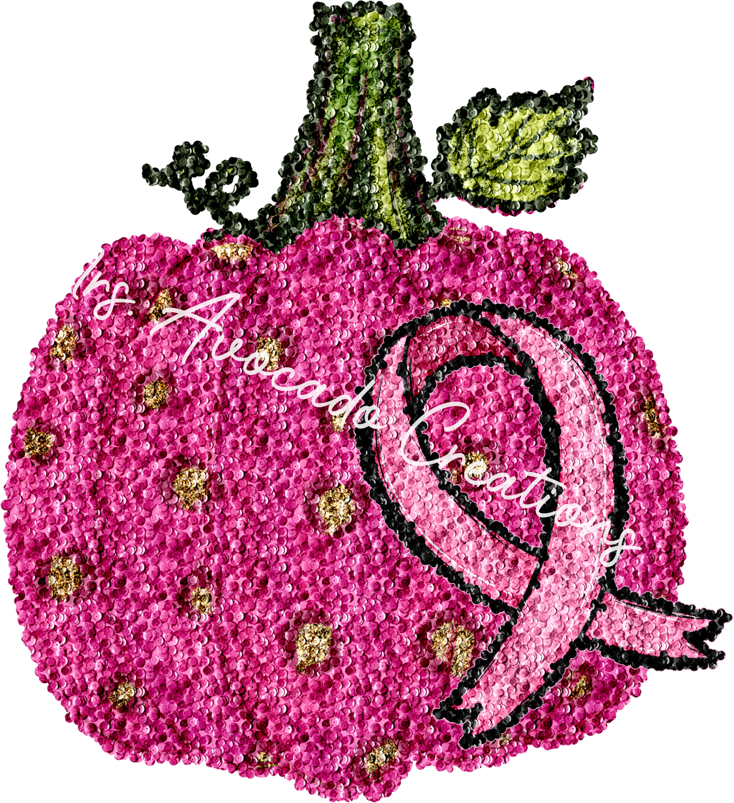 Pink Pumpkin and ribbon