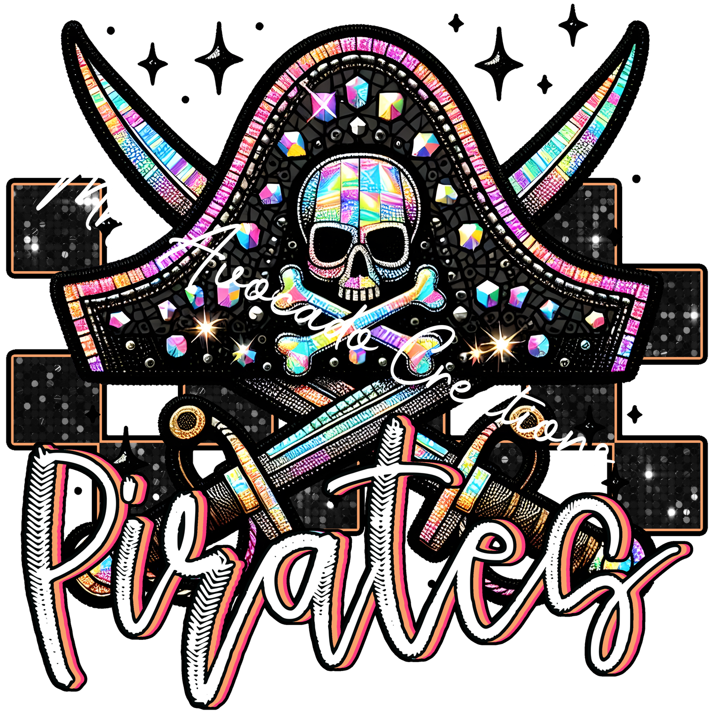 Faux rhinestone Pirates