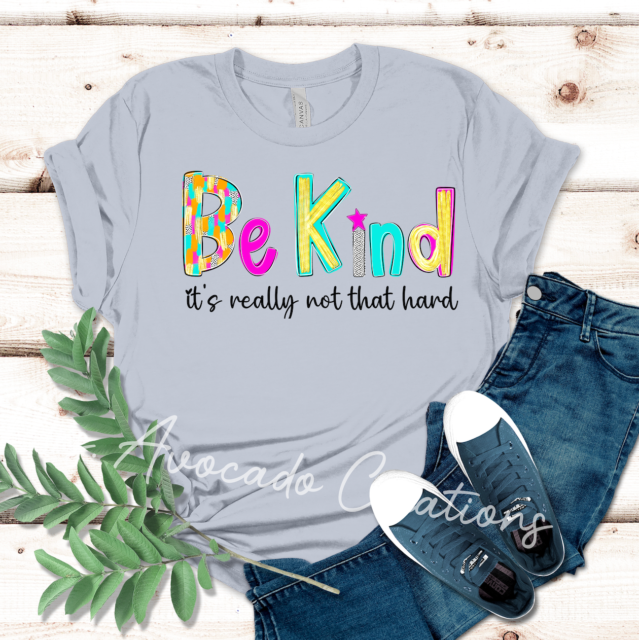 Be kind, it's really not that hard (black letters)