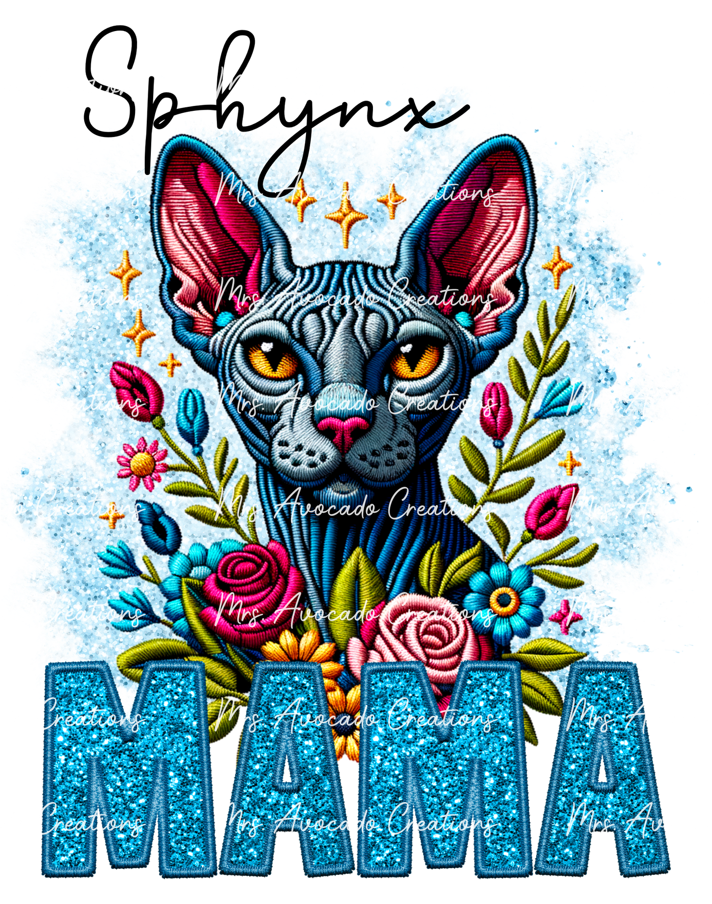 Grey Sphynx Cat Mama