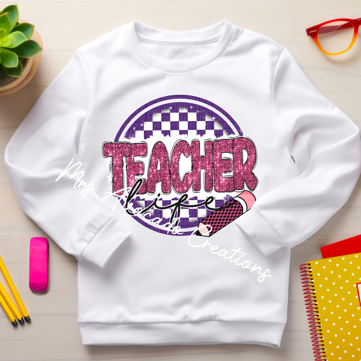 Teacher Life Pink