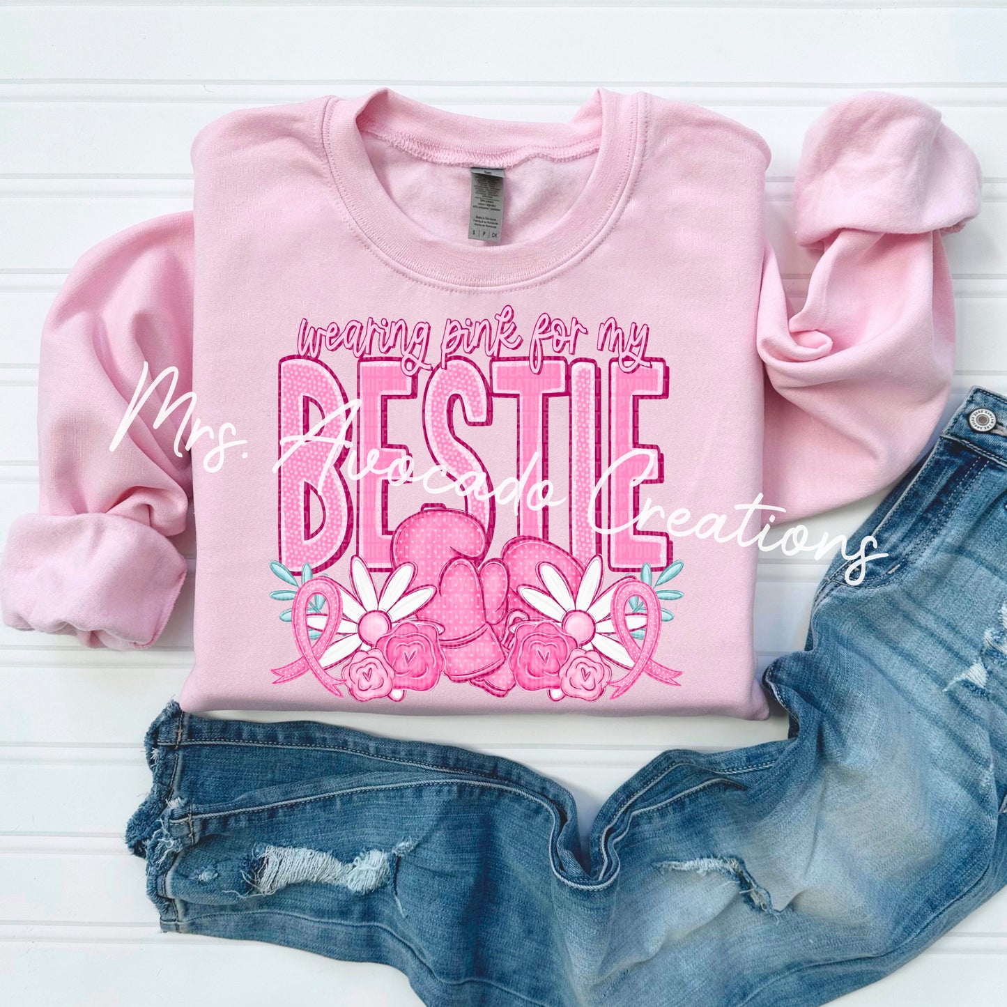 Wearing pink for my bestie