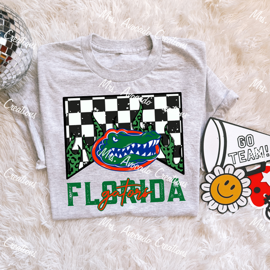 Checkered Flame Florida Gators