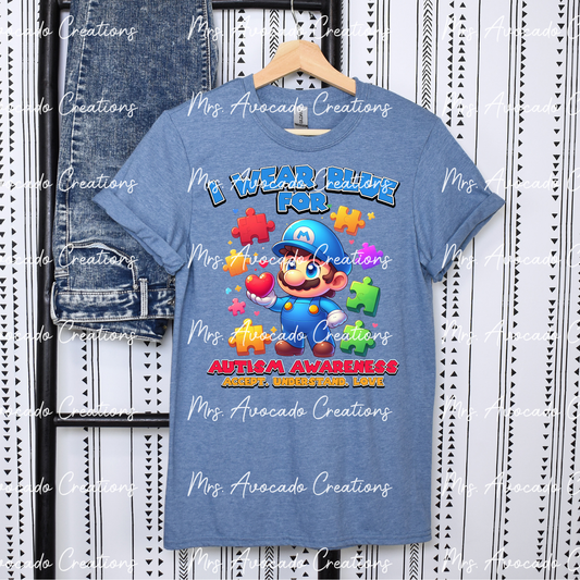 I wear blue plumber