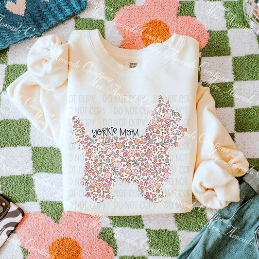 Floral Yorkie