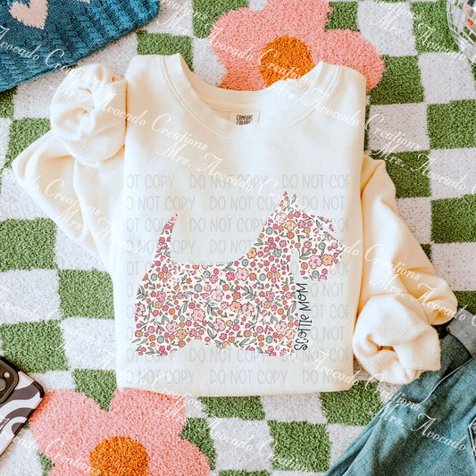 Floral Scottie