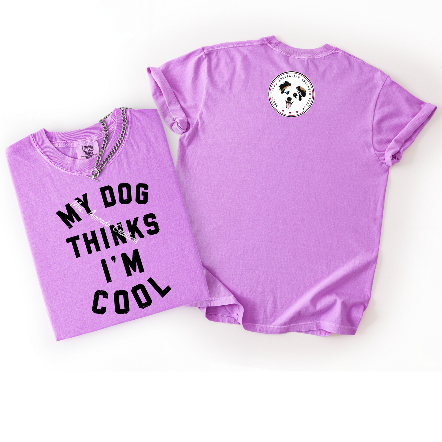 My dog thinks I'm cool- black print