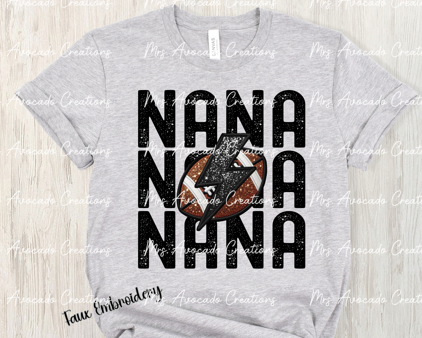 Football Nana Stacked