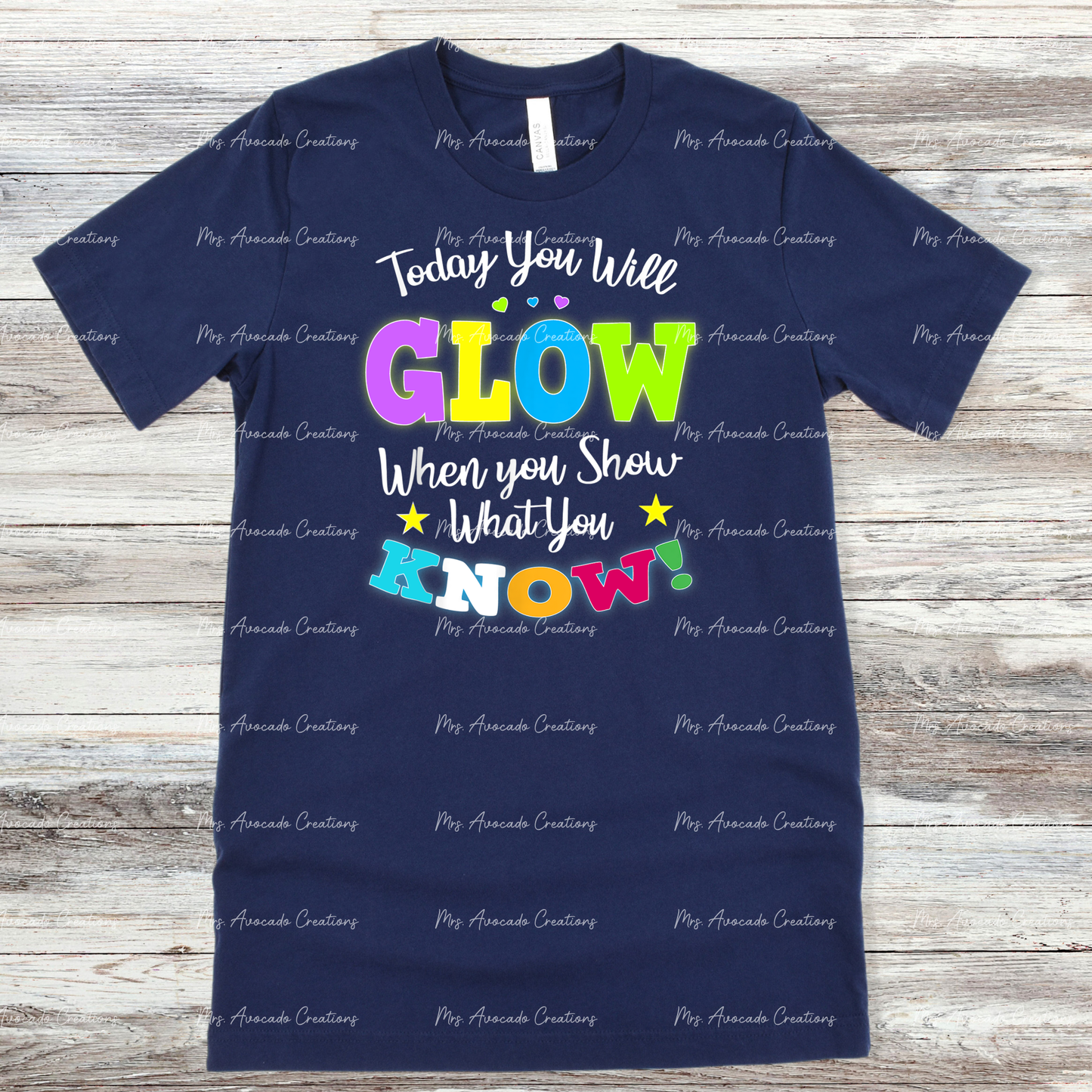 You will glow (neon colors)