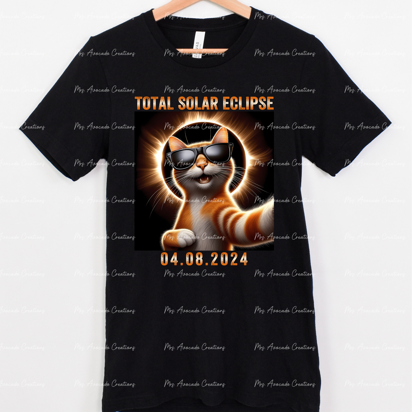 Solar Eclipse 2024 Cat Selfie