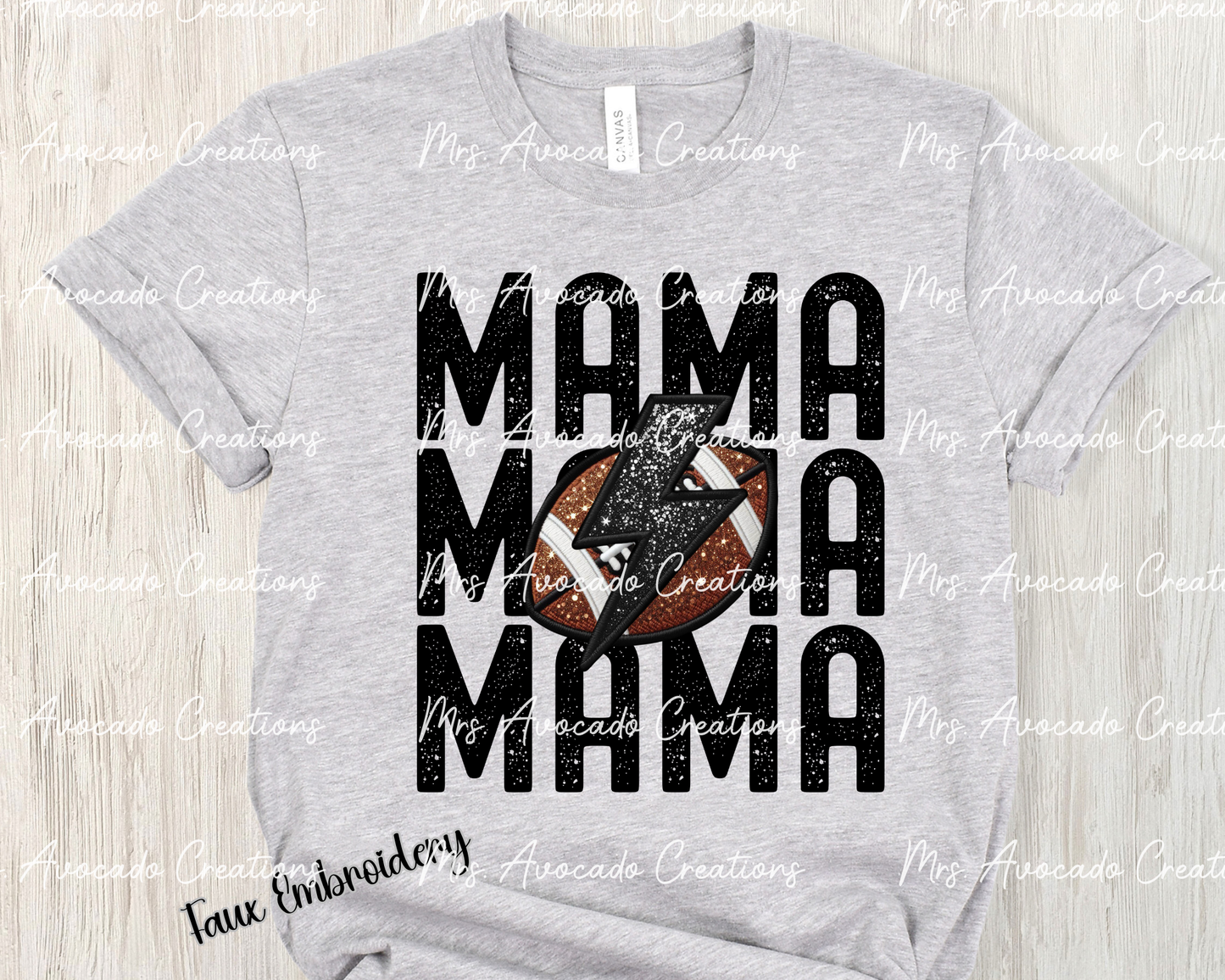 Football Mama Stacked