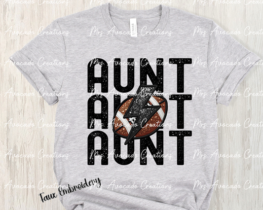 Football Aunt Stacked