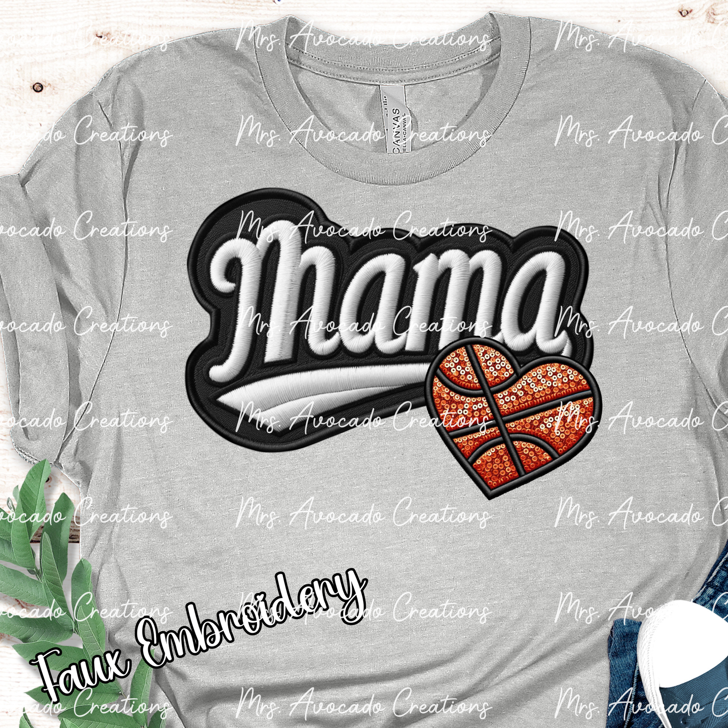 Basketball Mama Heart