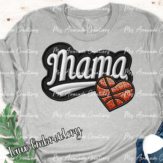 Basketball Mama Heart