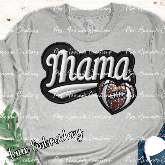 Football Mama Heart