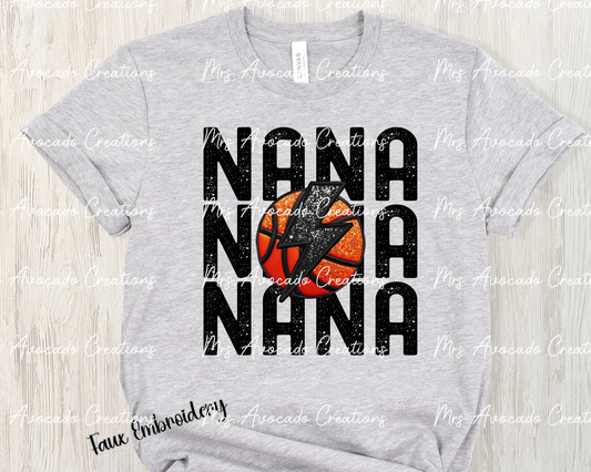 Basketball Nana Stacked