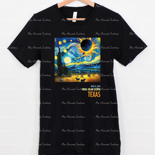 Solar Eclipse 2024 Starry Night