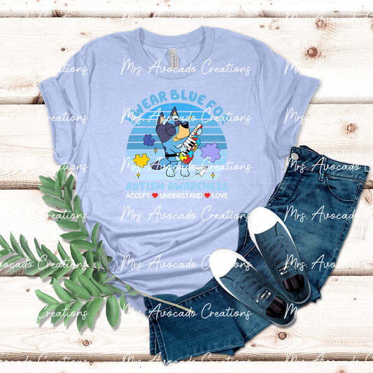 I wear blue heeler