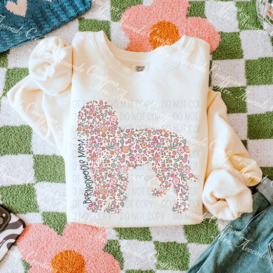 Floral Bernedoodle