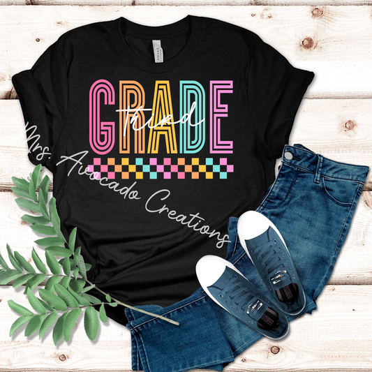 Third Grade Colorful Check