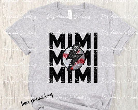 Baseball Mimi Stacked