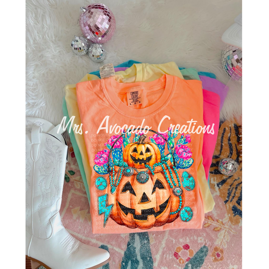 Stacked Jack-o-lanterns