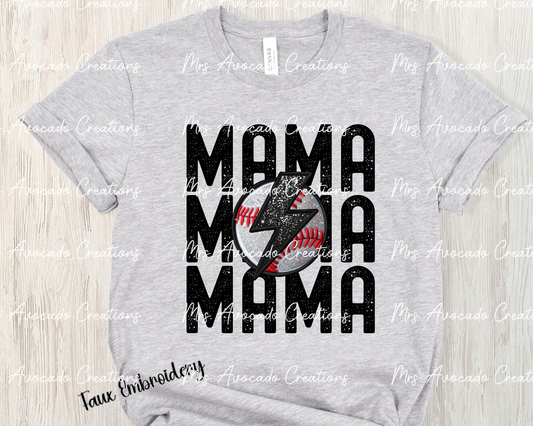 Baseball Mama Stacked